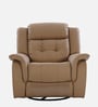 Norton RRR Leatherette 1 Seater Motorized Recliner in Brown Colour With Rocker & Swivel