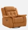Norton RRR Leatherette 1 Seater Motorized Recliner in Tan Colour With Rocker & Swivel