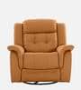Norton RRR Leatherette 1 Seater Motorized Recliner in Tan Colour With Rocker & Swivel