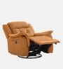 Norton RRR Leatherette 1 Seater Motorized Recliner in Tan Colour With Rocker & Swivel