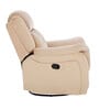 Norton RRR Velvet 1 Seater Manual Recliner in Beige Colour With Rocker & Swivel