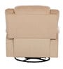 Norton RRR Velvet 1 Seater Manual Recliner in Beige Colour With Rocker & Swivel