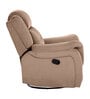 Norton RRR Velvet 1 Seater Manual Recliner in Brown Colour With Rocker & Swivel