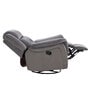 Norton RRR Velvet 1 Seater Manual Recliner in Grey Colour With Rocker & Swivel