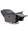 Norton RRR Velvet 1 Seater Manual Recliner in Grey Colour With Rocker & Swivel