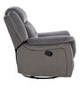 Norton RRR Velvet 1 Seater Manual Recliner in Grey Colour With Rocker & Swivel