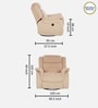 Norton RRR Velvet 1 Seater Motorised Recliner in Beige Colour With Rocker & Swivel