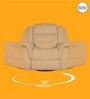 Norton RRR Velvet 1 Seater Motorised Recliner in Beige Colour With Rocker & Swivel