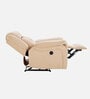 Norton RRR Velvet 1 Seater Motorised Recliner in Beige Colour With Rocker & Swivel