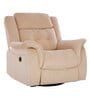 Norton RRR Velvet 1 Seater Motorised Recliner in Beige Colour With Rocker & Swivel