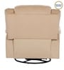 Norton RRR Velvet 1 Seater Motorised Recliner in Beige Colour With Rocker & Swivel
