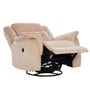 Norton RRR Velvet 1 Seater Motorised Recliner in Beige Colour With Rocker & Swivel