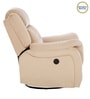 Norton RRR Velvet 1 Seater Motorised Recliner in Beige Colour With Rocker & Swivel