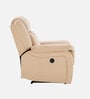 Norton RRR Velvet 1 Seater Motorised Recliner in Beige Colour With Rocker & Swivel