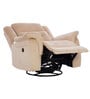 Norton RRR Velvet 1 Seater Motorised Recliner in Beige Colour With Rocker & Swivel