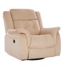 Norton RRR Velvet 1 Seater Motorised Recliner in Beige Colour With Rocker & Swivel