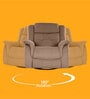 Norton RRR Velvet 1 Seater Motorised Recliner in Brown Colour With Rocker & Swivel