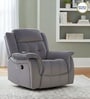 Norton RRR Velvet 1 Seater Motorised Recliner in Grey Colour With Rocker & Swivel