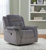 Norton RRR Velvet 1 Seater Motorised Recliner in Grey Colour With Rocker & Swivel