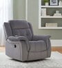Norton RRR Velvet 1 Seater Motorised Recliner in Grey Colour With Rocker & Swivel