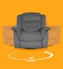 Norton RRR Velvet 1 Seater Motorised Recliner in Grey Colour With Rocker & Swivel
