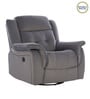 Norton RRR Velvet 1 Seater Motorised Recliner in Grey Colour With Rocker & Swivel