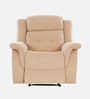 Norton Velvet 1 Seater Manual Recliner In Beige Colour