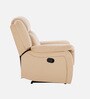 Norton Velvet 1 Seater Manual Recliner In Beige Colour