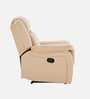 Norton Velvet 1 Seater Manual Recliner In Beige Colour