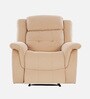 Norton Velvet 1 Seater Manual Recliner In Beige Colour