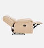 Norton Velvet 1 Seater Manual Recliner In Beige Colour