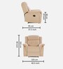 Norton Velvet 1 Seater Manual Recliner In Beige Colour