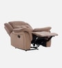 Norton Velvet 1 Seater Manual Recliner In Brown Colour