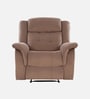 Norton Velvet 1 Seater Manual Recliner In Brown Colour