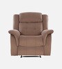 Norton Velvet 1 Seater Manual Recliner In Brown Colour