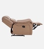 Norton Velvet 1 Seater Manual Recliner In Brown Colour