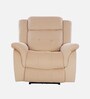 Norton Velvet 1 Seater Motorised Recliner in Beige Colour With Charging Port