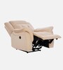 Norton Velvet 1 Seater Motorised Recliner in Beige Colour With Charging Port