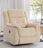 Norton Velvet 1 Seater Motorised Recliner in Beige Colour With Charging Port