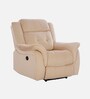 Norton Velvet 1 Seater Motorised Recliner in Beige Colour With Charging Port