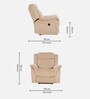 Norton Velvet 1 Seater Motorised Recliner in Beige Colour With Charging Port