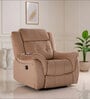 Norton Velvet 1 Seater Motorised Recliner in Brown Colour With Charging Port