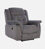 Norton Velvet 1 Seater Motorised Recliner in Grey Colour With Charging Port