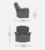 Norton Velvet 1 Seater Motorised Recliner in Grey Colour With Charging Port Norton Velvet 1 Seater Motorised Recliner in Grey Colour With Charging Port