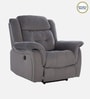 Norton Velvet 1 Seater Motorised Recliner in Grey Colour With Charging Port