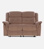 Norton Velvet 2 Seater Manual Recliner In Brown Colour