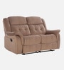 Norton Velvet 2 Seater Manual Recliner In Brown Colour