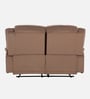 Norton Velvet 2 Seater Manual Recliner In Brown Colour