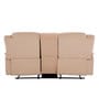 Norton Velvet 2 Seater Manual Recliner with Basic Console in Beige Colour