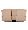 Norton Velvet 2 Seater Manual Recliner with Basic Console in Beige Colour